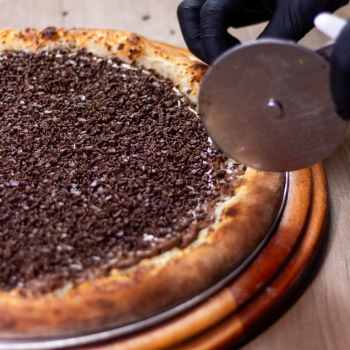 Pizza doce Brigadeiro